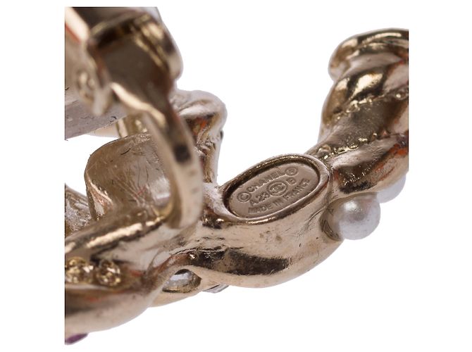 Gioielli CHANEL CC in Metallo Dorato - 103903 D'oro - vista 5