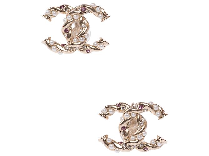 Gioielli CHANEL CC in Metallo Dorato - 103903 D'oro - vista 6