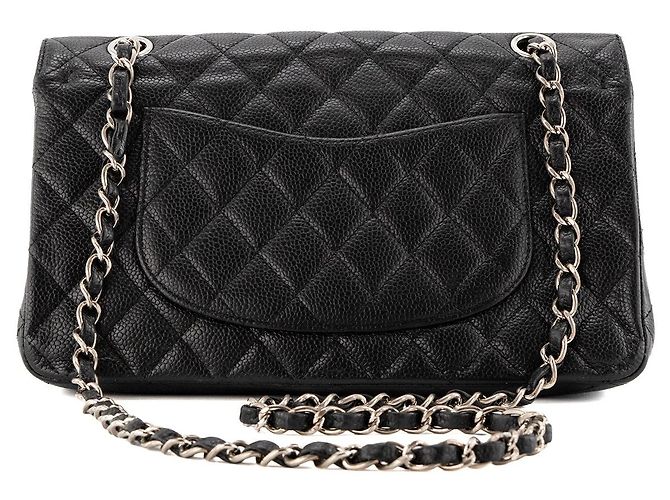 CHANEL - Borsa a tracolla Classique/Timeless 11.12 Chanel in pelle caviar nera Nero - vista 3