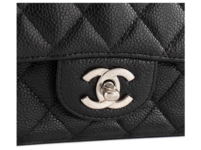CHANEL - Borsa a tracolla Classique/Timeless 11.12 Chanel in pelle caviar nera Nero - vista 5