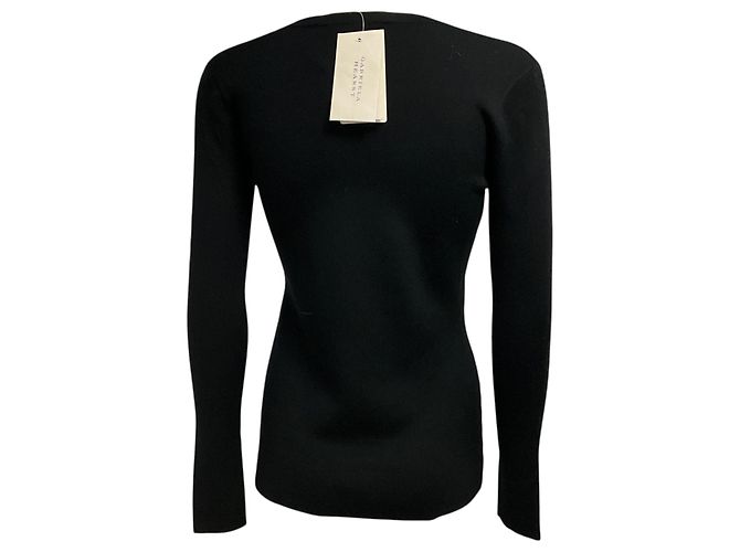 Gabriela Hearst Black Alexandrite Langärmeliger Strickcardigan mit Knopfleiste Schwarz - Ansicht 3