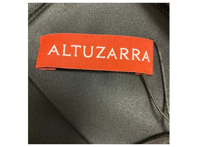 Altuzarra Maxikleid aus Seide mit Sinopia-Print in Schwarz / Orange / Rot Mehrfarben - Ansicht 4