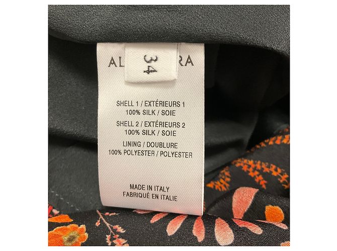 Altuzarra Maxikleid aus Seide mit Sinopia-Print in Schwarz / Orange / Rot Mehrfarben - Ansicht 5