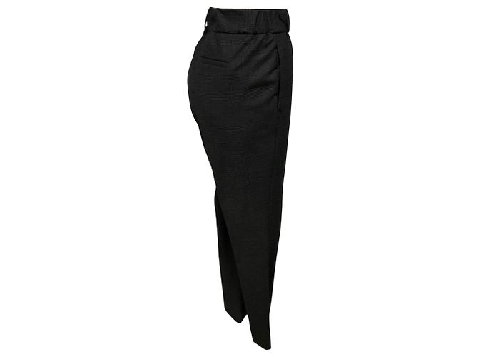 Brunello Cucinelli Karierte Stretch-Wollhose in Anthrazitgrau - Ansicht 2