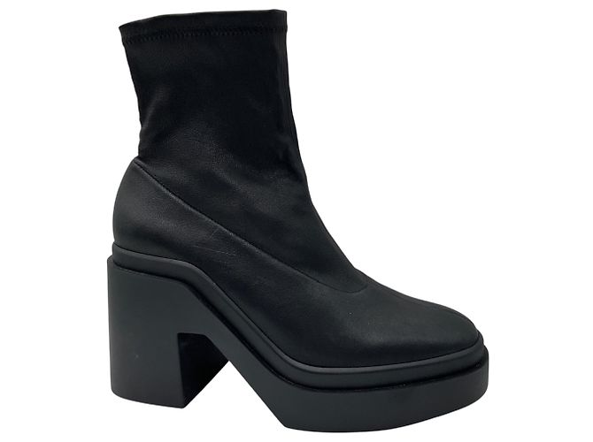 Botines de plataforma en piel stretch negra Robert Clergerie Negro - vista 2