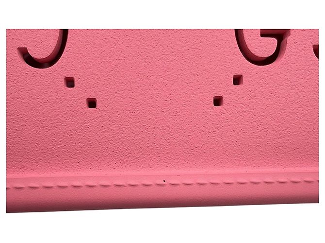 Borsa Tote in gomma GG per bambini Gucci rosa - vista 10