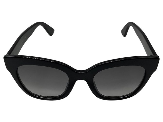 Occhiali da sole Gucci con montatura a farfalla nera e logo GG Nero - vista 2