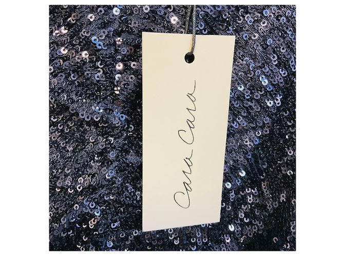 Autre Marque Cara Cara Midnight Paillettenkleid Maisy Marineblau - Ansicht 5
