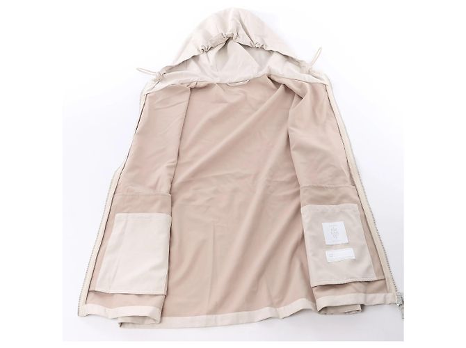 Autre Marque Eleventy Kapuzenweste mit Reißverschluss in Beige, Größe 50 IT - Ansicht 8