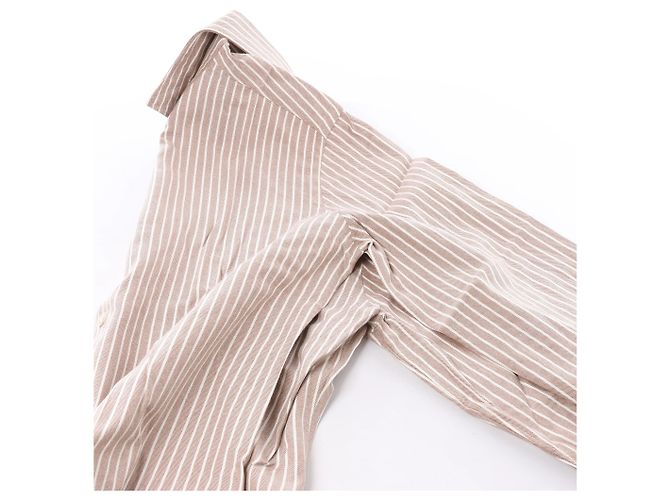 Autre Marque Eleventy Gestreiftes Hemd in Beige, Größe 40 IT - Ansicht 4