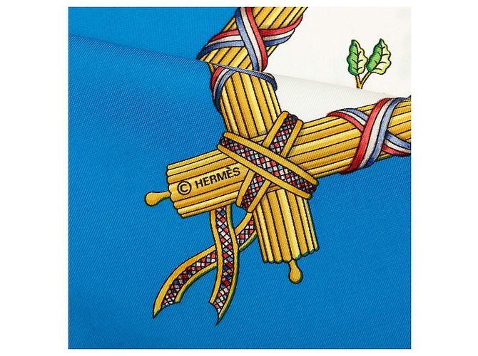 Foulard in seta Multi Hermès Republique Francaise 90 Multicolore - vista 3