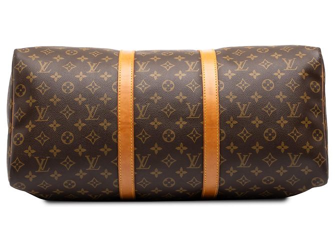 Mala de Viagem Louis Vuitton Monogram Keepall 50 Castanha Marrom - vista 3