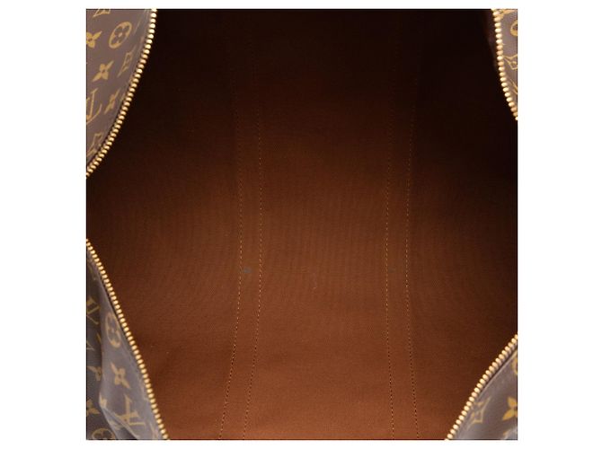 Mala de Viagem Louis Vuitton Monogram Keepall 50 Castanha Marrom - vista 4