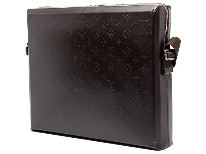 Borsa Business Steve Louis Vuitton Monogram Glace Marrone - vista 2