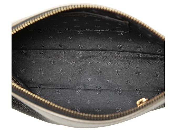 Clutch Louis Vuitton Suhali Lockit Nera Nero - vista 4