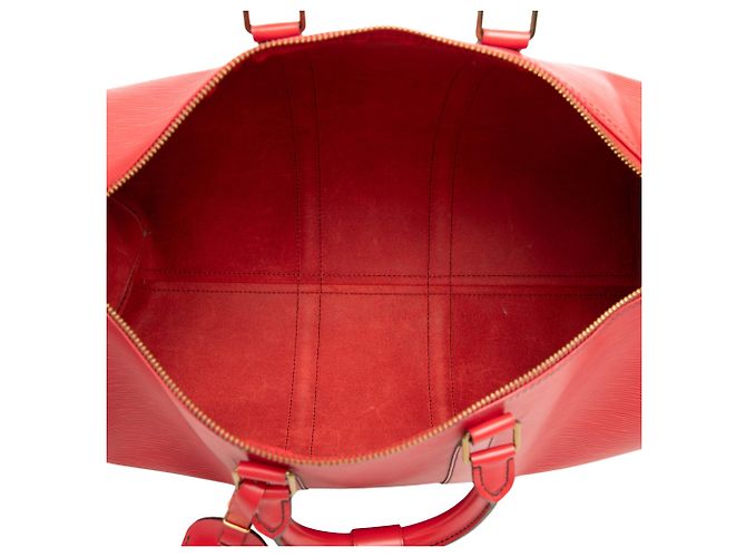 Borsa da viaggio Louis Vuitton Epi Keepall 45 rossa Rosso - vista 4
