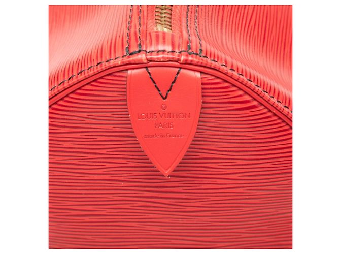 Borsa da viaggio Louis Vuitton Epi Keepall 45 rossa Rosso - vista 5