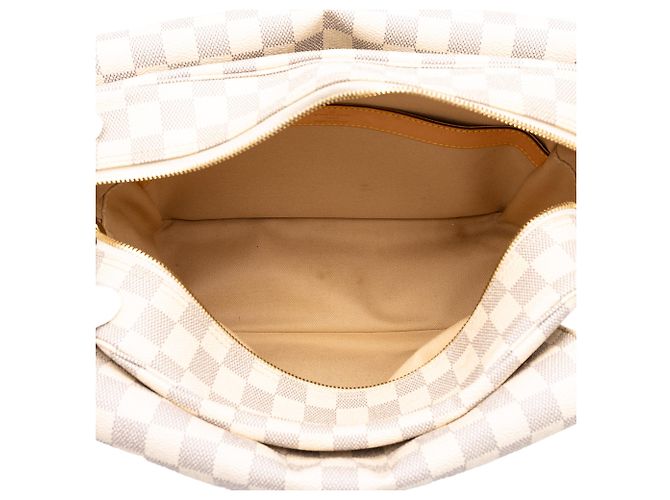 Borsa a tracolla Louis Vuitton Damier Azur Naviglio bianca Bianco - vista 4
