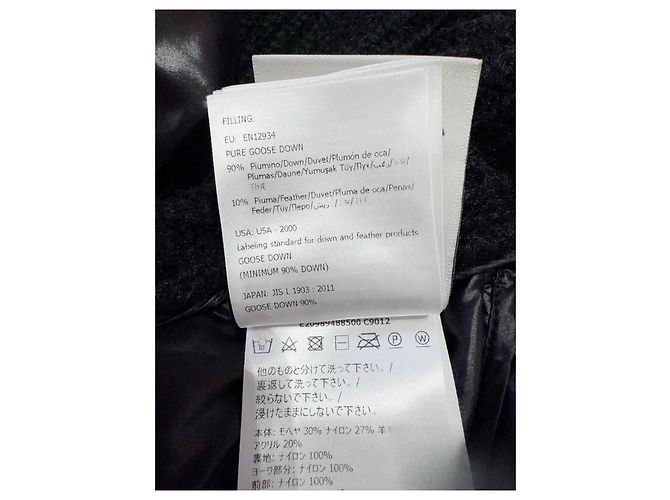Piumino Moncler Nero Donna XS Multicolore - vista 6