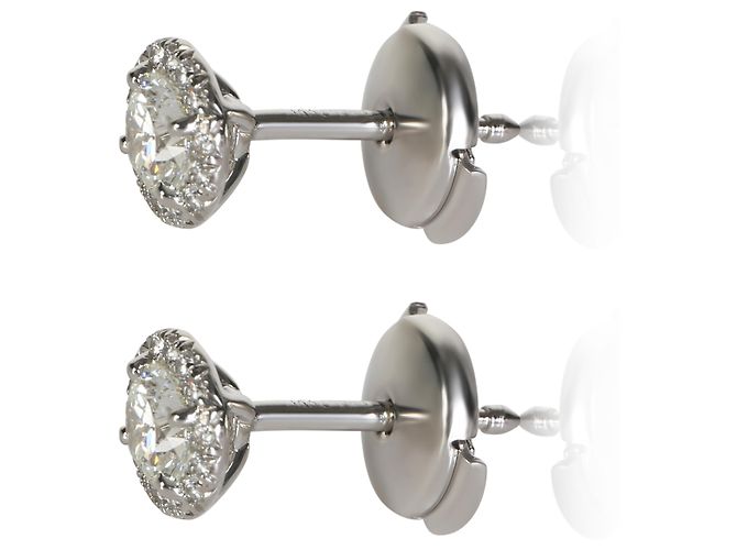 Orecchini Tiffany & Co. Soleste in platino e diamanti - vista 3
