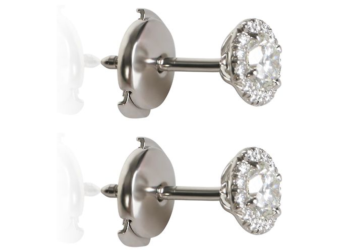 Orecchini Tiffany & Co. Soleste in platino e diamanti - vista 4