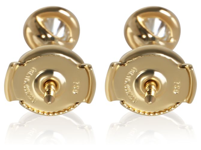 Orecchini Tiffany & Co. Elsa Peretti By The Yard in oro giallo e diamanti - vista 2