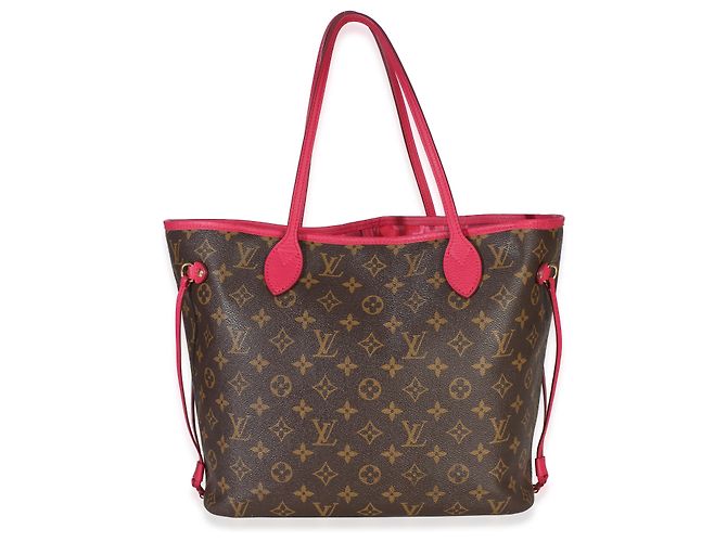 Louis Vuitton Rose Indien Monogram Articles de Voyage Ikat Neverfull MM Castaño Rosa - vista 2