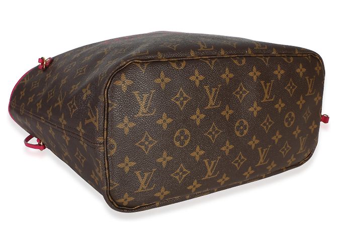 Louis Vuitton Rose Indien Monogram Articles de Voyage Ikat Neverfull MM Castaño Rosa - vista 6