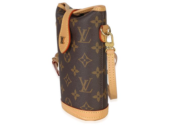 Pochette pliante Louis Vuitton Monogram Canvas Marron - vue 3