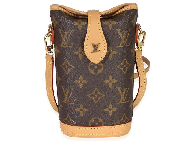 Pochette pliante Louis Vuitton Monogram Canvas Marron - vue 8