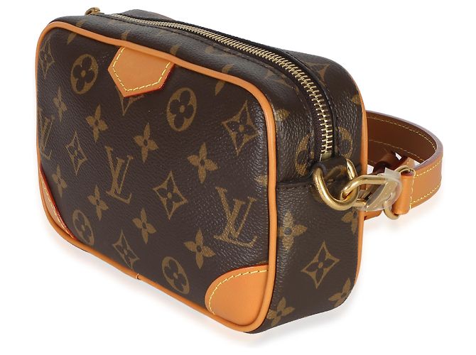 Cartera Trocadero de lona Monogram Louis Vuitton Castaño - vista 3