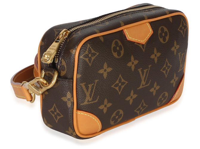 Cartera Trocadero de lona Monogram Louis Vuitton Castaño - vista 4