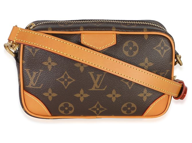 Cartera Trocadero de lona Monogram Louis Vuitton Castaño - vista 8
