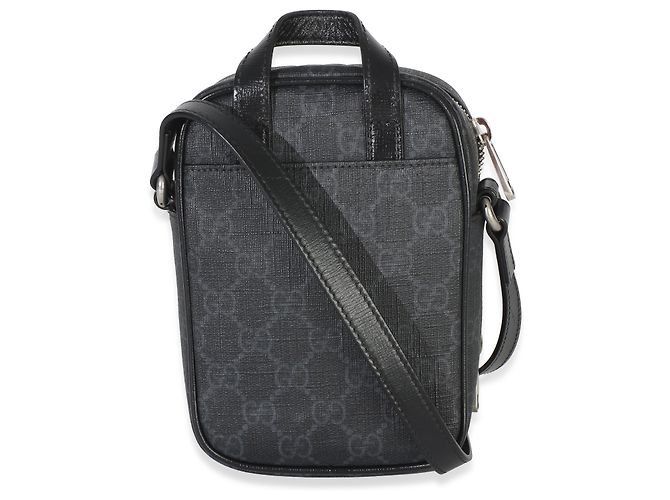 Borsa a tracolla Gucci Black GG Supreme Mini Interlocking G Nero - vista 2