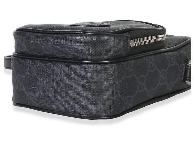 Borsa a tracolla Gucci Black GG Supreme Mini Interlocking G Nero - vista 5