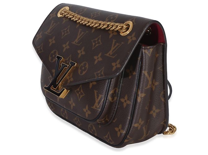 Louis Vuitton Black Monogram Canvas Passy Castaño - vista 3
