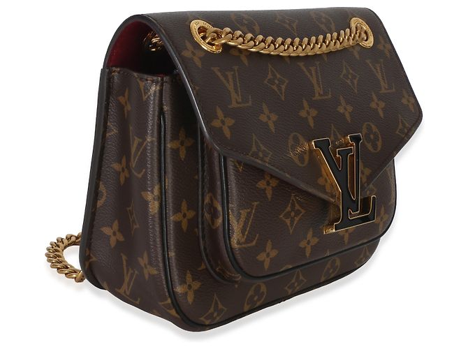 Louis Vuitton Black Monogram Canvas Passy Castaño - vista 4
