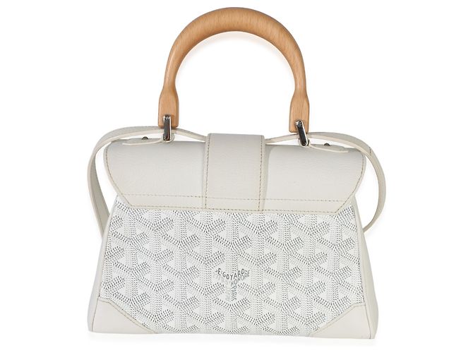 Goyard White Goyardine Canvas Saigon Souple Mini Bianco - vista 2