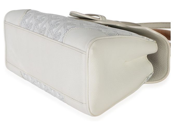 Goyard White Goyardine Canvas Saigon Souple Mini Bianco - vista 6