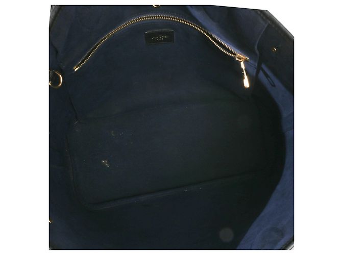 Louis Vuitton Black Giant Monogram Empreinte Neverfull MM Preto - vista 5