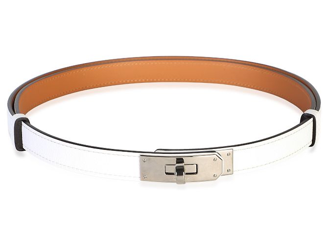 Hermès Blanc Epsom Kelly 18 Belt PHW - vista 2