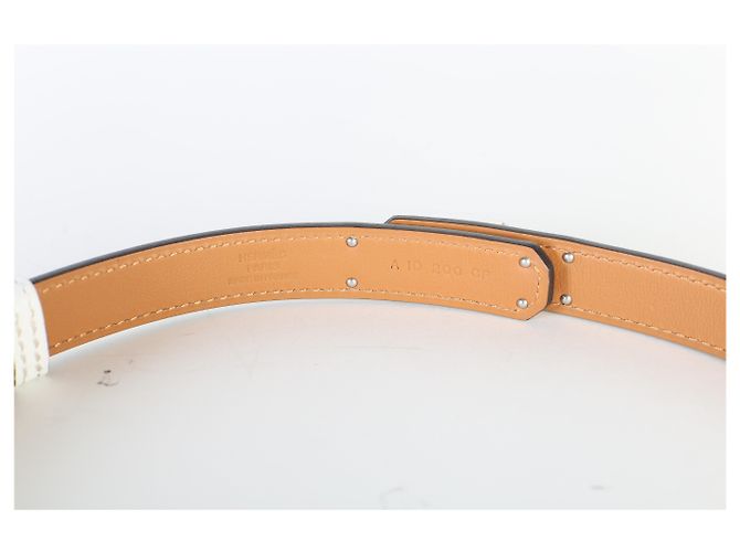 Hermès Blanc Epsom Kelly 18 Belt PHW - vista 3