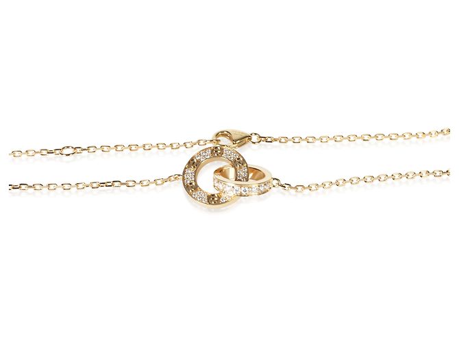Collana Love Cartier in oro giallo e diamanti - vista 2