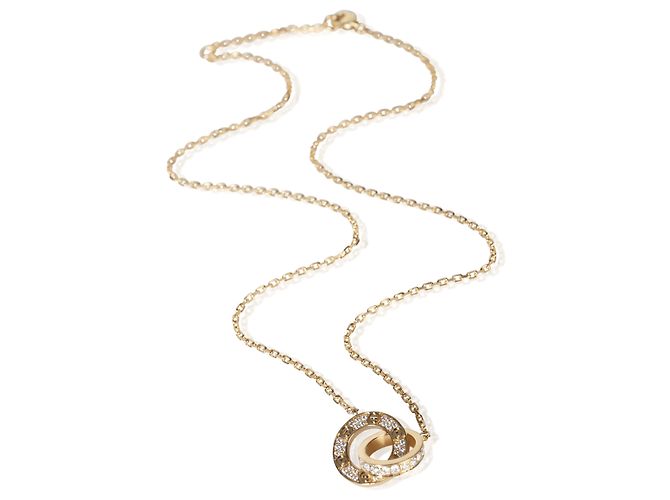 Collana Love Cartier in oro giallo e diamanti - vista 3
