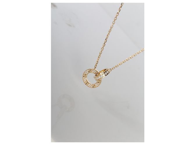 Collana Love Cartier in oro giallo e diamanti - vista 5