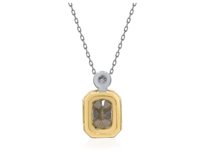 Autre Marque Pendente in diamanti di laboratorio in oro bianco e oro giallo 1.34 ctw - vista 3