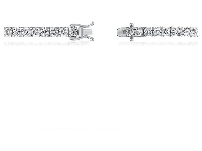 Autre Marque Pulseira em ouro branco com diamantes de laboratório 8.76 ctw - vista 3