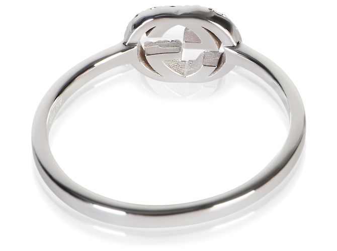 Gucci Interlocking G Ring aus Weißgold und Diamanten - Ansicht 4