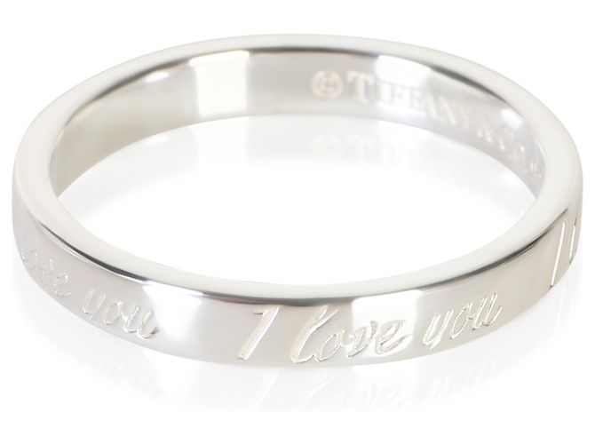 Tiffany & Co. Sterling Silver Notes I Love You Band Ring - Ansicht 3