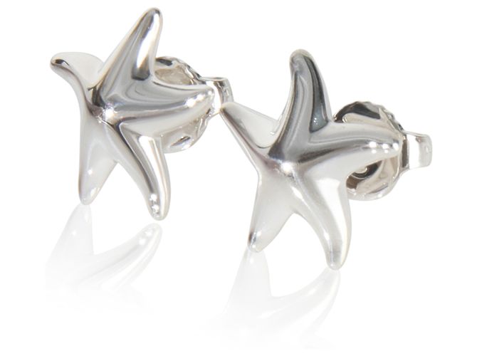 Orecchini Elsa Peretti Starfish in argento sterling Tiffany & Co. - vista 3